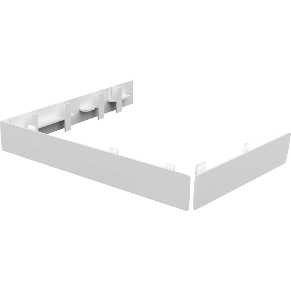 HZ-Stoßverbinder für Steigstrangprofile weiss, 2-tlg., für L-+ U-Profile