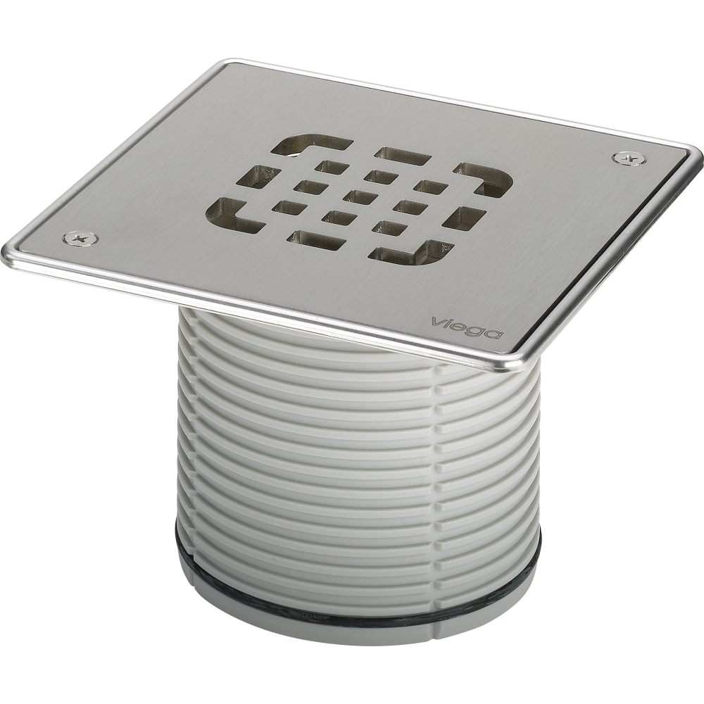 Viega Aufsatz 4934.6 in 150x150mm Kunststoff grau