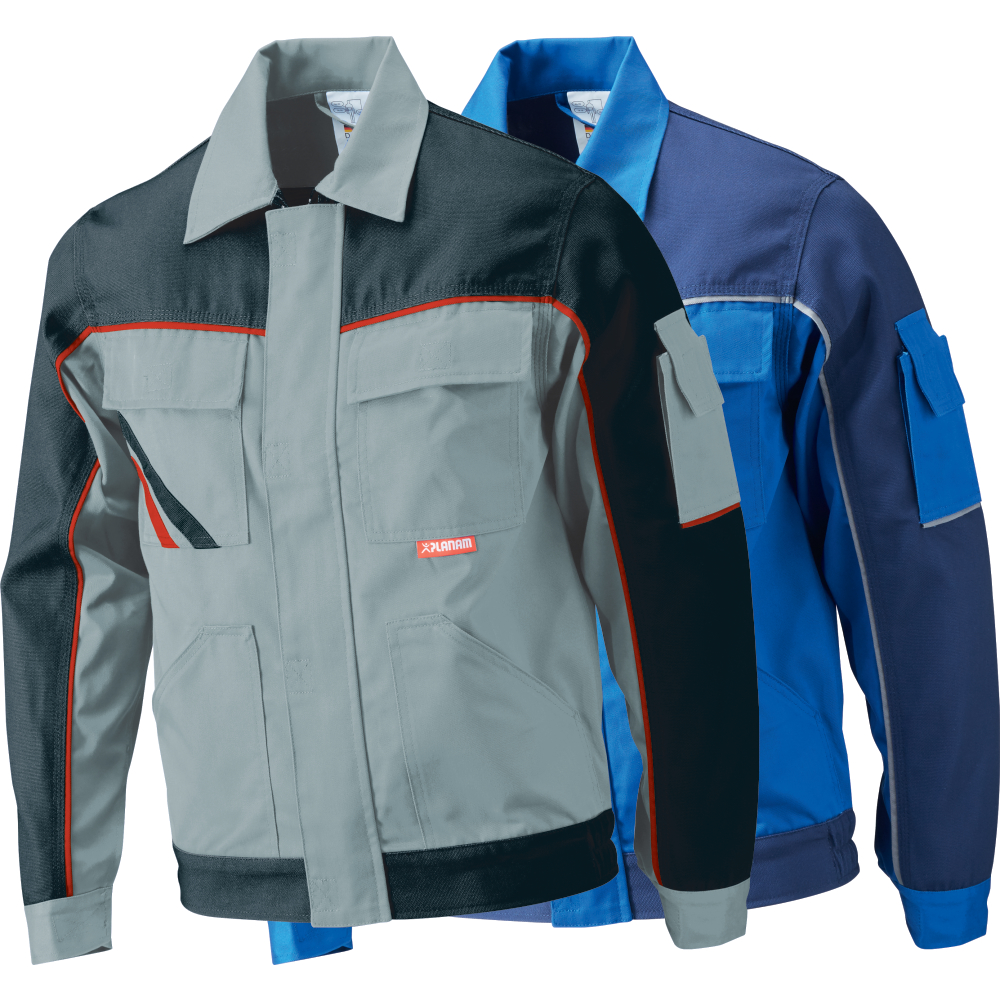 Planam Bundjacke Highline kornblau/marine Gr.52