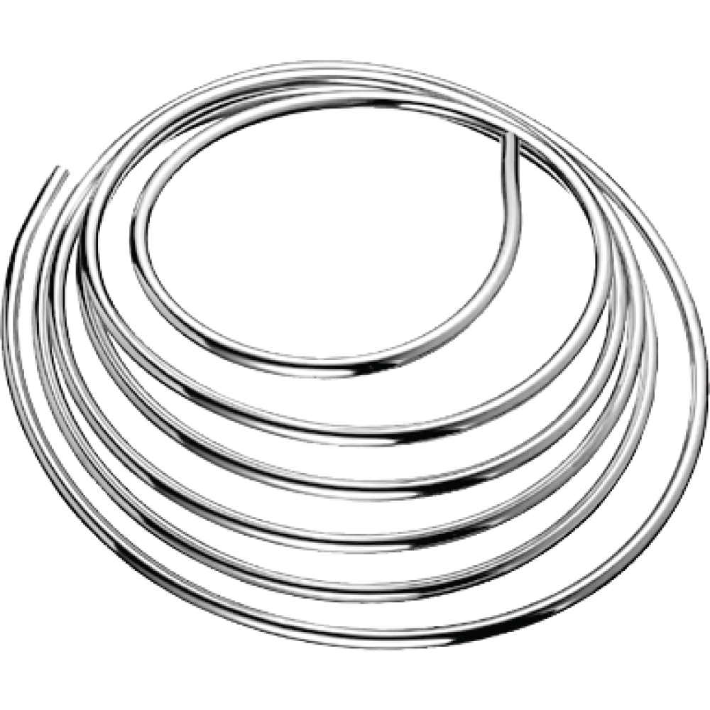 Kupferrohr 10 chrom 5 Mtr.-Ring