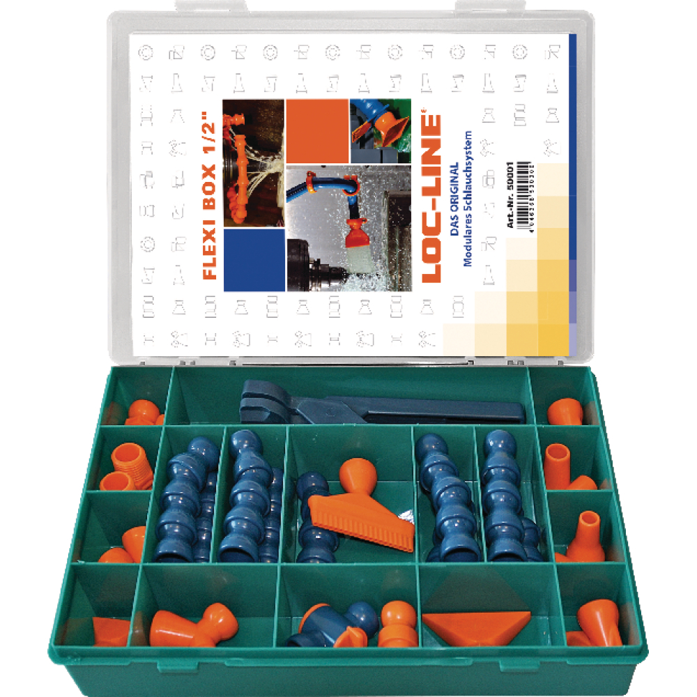 Kühlmittelschlauch-Satz Flexi-Box 27-teilig 1/2" LOC-LINE