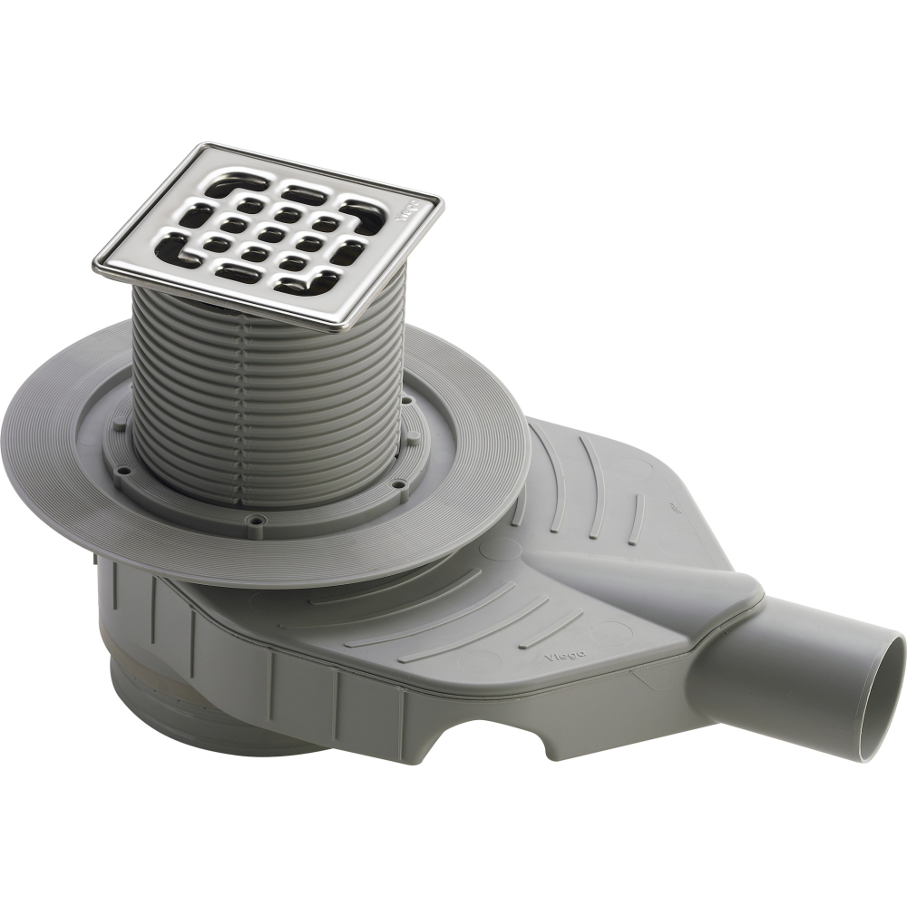 Viega Badablauf Advantix Top 4914.10 in DN50 Kunststoff grau