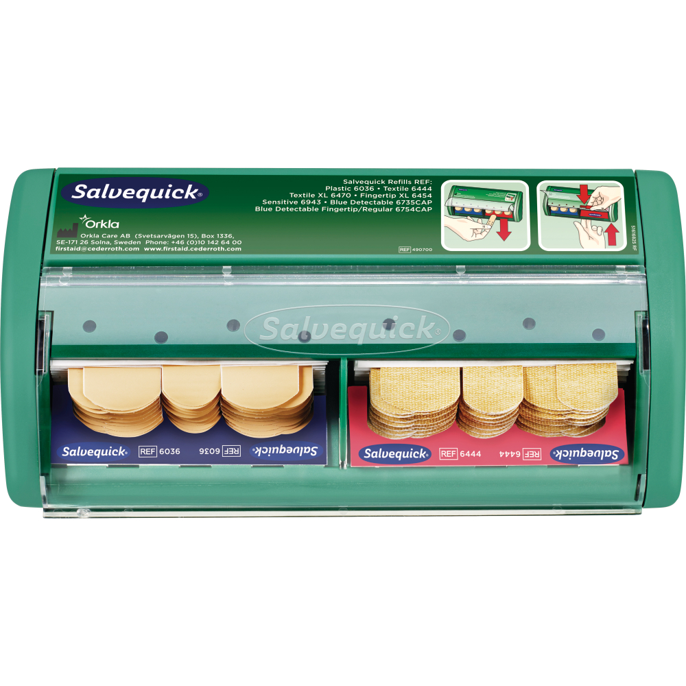 Salvequick Pflasterspender mit 85 Pflaster