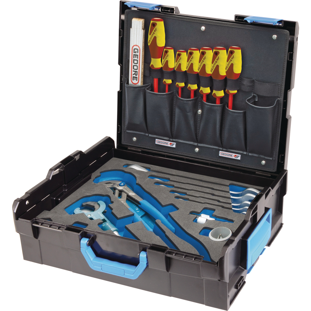 GEDORE Werkzeugsortiment Sanitär L-Boxx 136 Sanitär 44-teilig