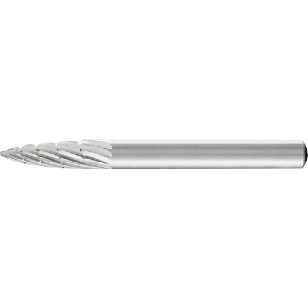 HSS-Frässtift, 6 mm-Schaft, Spitzbogenform K