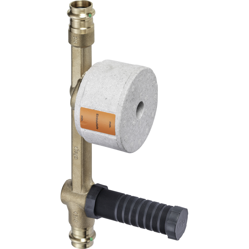 Viega Wohnungs-Wasserzähler-Einheit 2231.3 in 20mm Siliziumbronze
