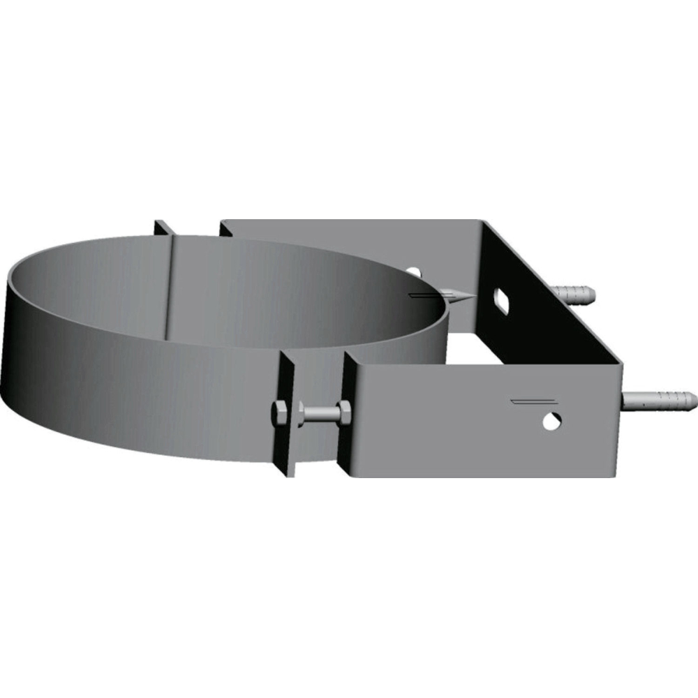 Wolf Wandhalterung DN225 verstellbar aus Edelstahl