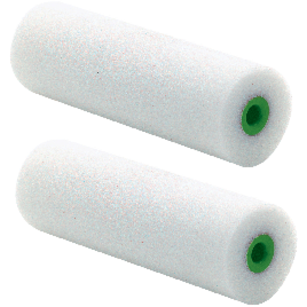 Nölle Lackierwalze Schaumstoff fein 10cm 2 Stück