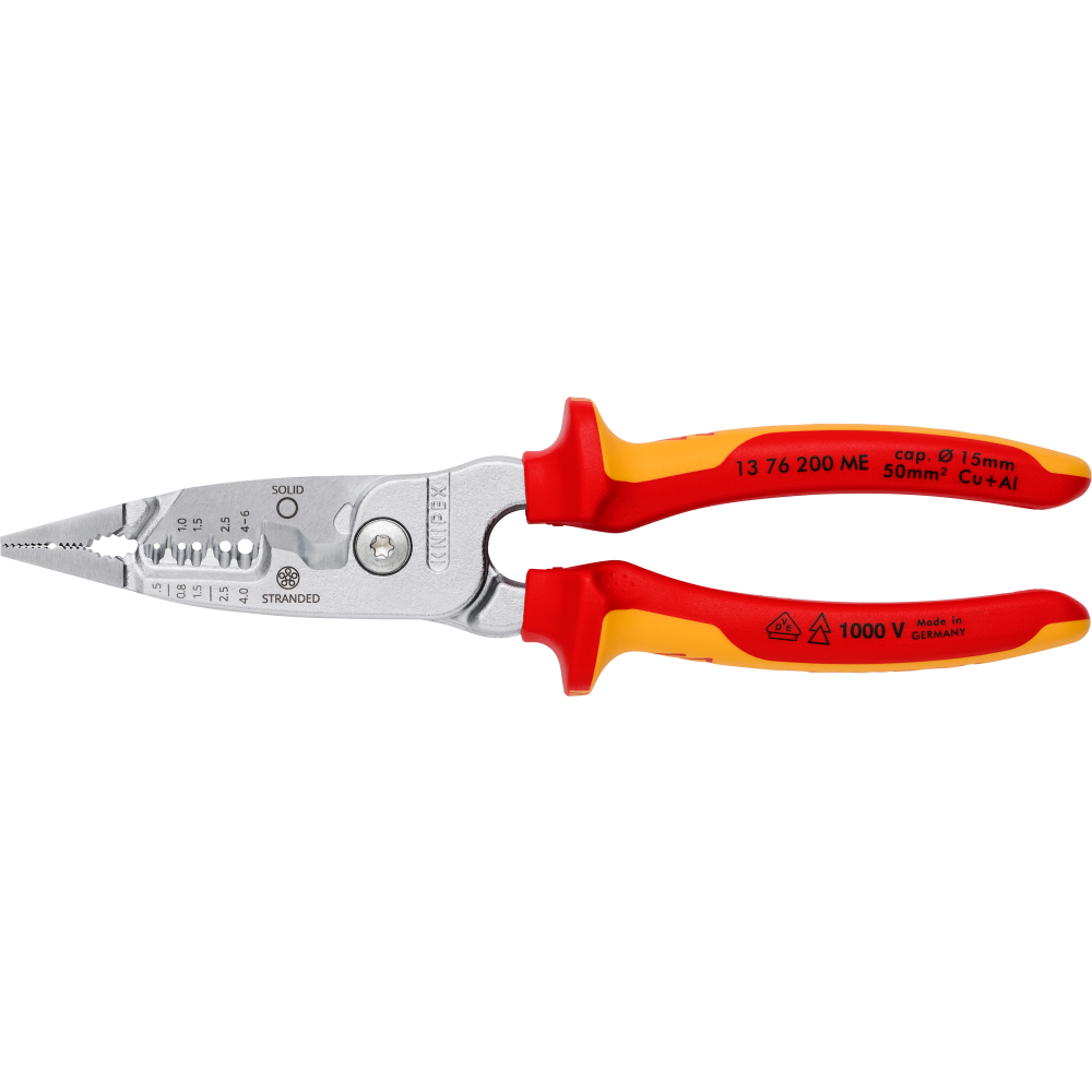 Multifunktions-Elektrikerzange metrisches Modell 200mm Knipex