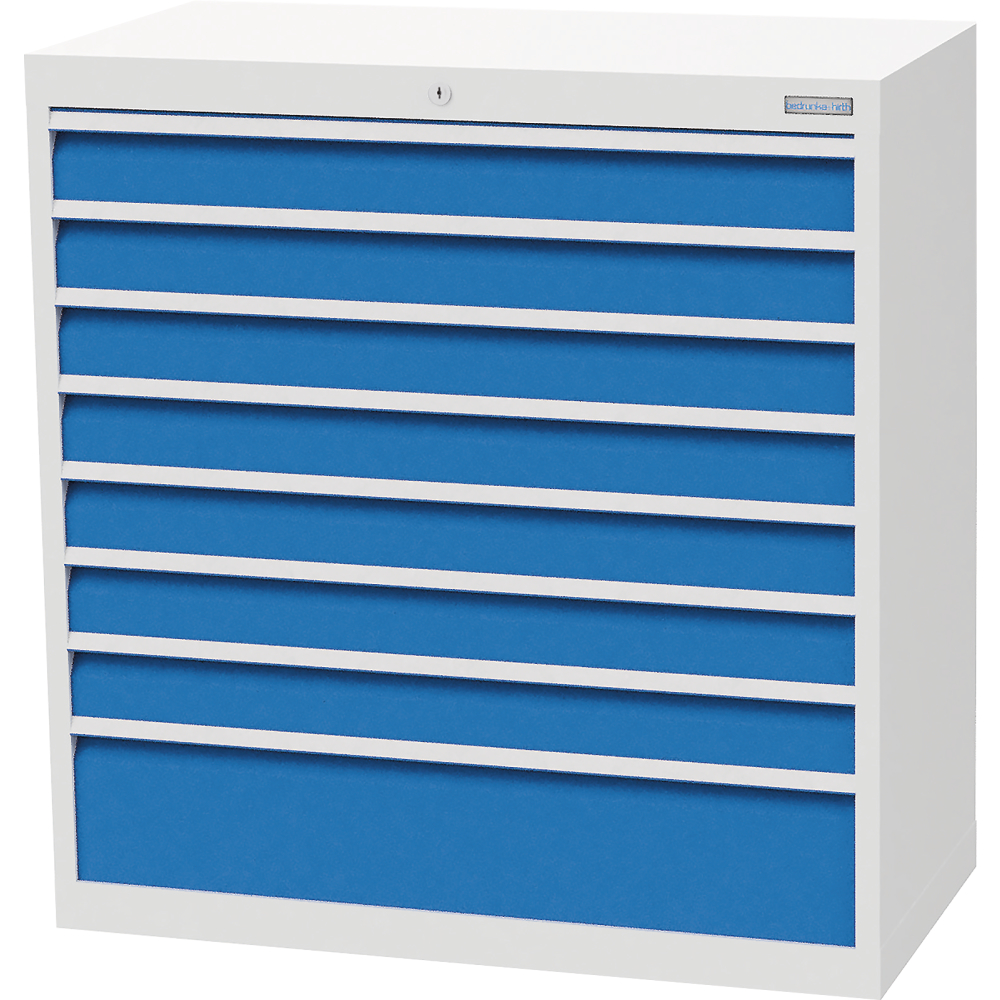 Schubladenschrank T500 980 mm, 8 Sbl. VA