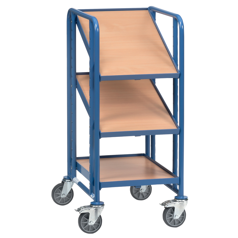 Eurokasten-Wagen 2381 200kg 3Eb. 610x410mm Holz