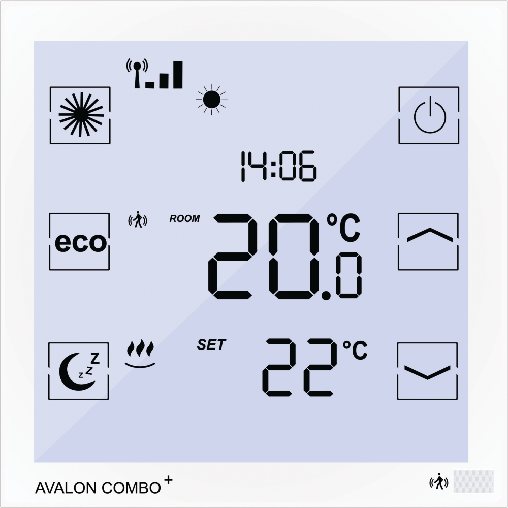 Avalon Combo+ Funk- Raumthermostat mit hydr. Abgleich