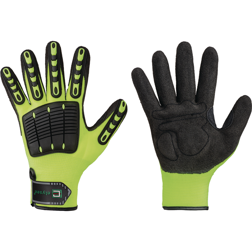 Nitril Schnitt- und Stoßschutz Handschuh gelb/schw