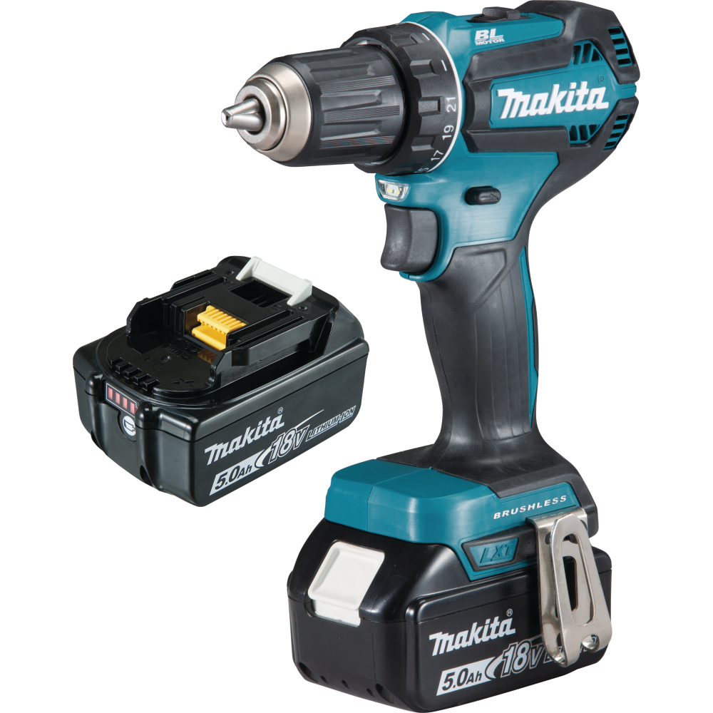 Makita Akku-Bohrschrauber 18V DDF485RTJ 2x5,0Ah 50Nm MAKPAC