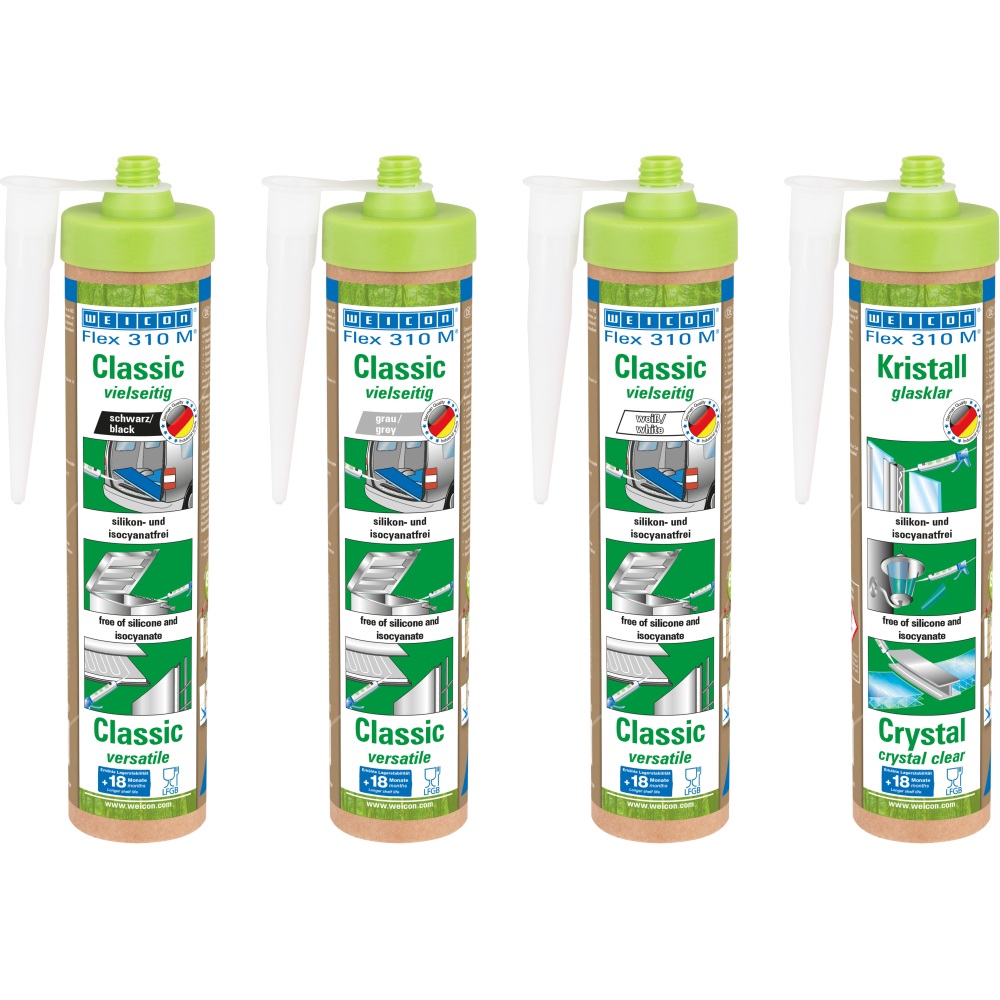 Weicon Green Tube Flex 310M Classic Kristall 280 ml