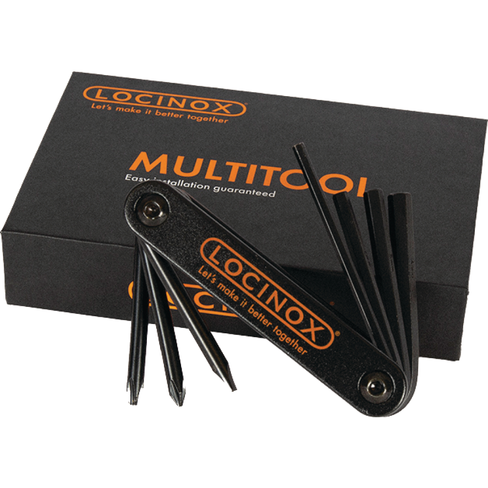Multifunktions-Montagewerkzeug für Locinox Produkte 7-in1 Kreuz PH1 + PH2,