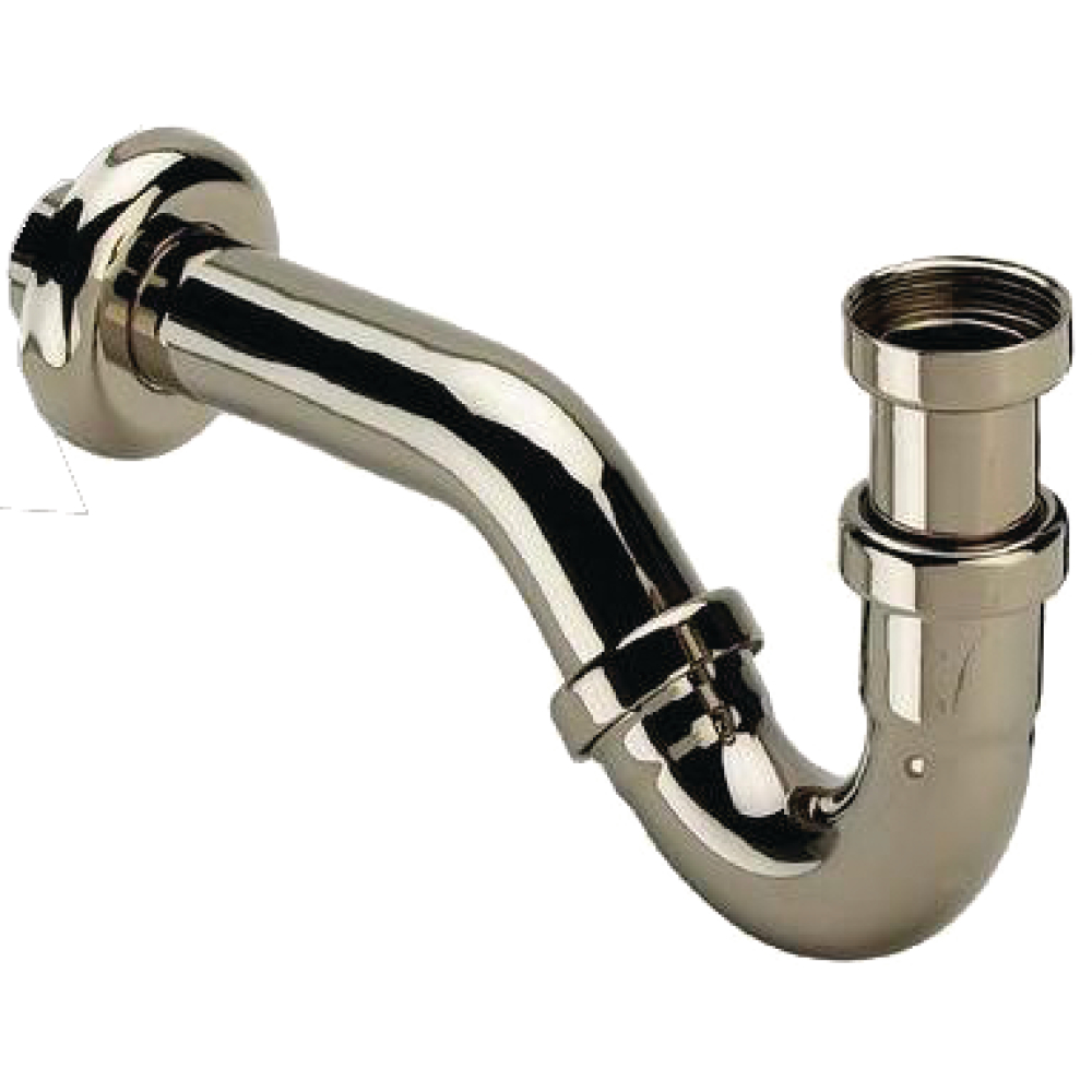 FORMAT Tec Bidet-Röhren-Geruchsverschlus 1 1/4"x1 1/4", Messing, chrom