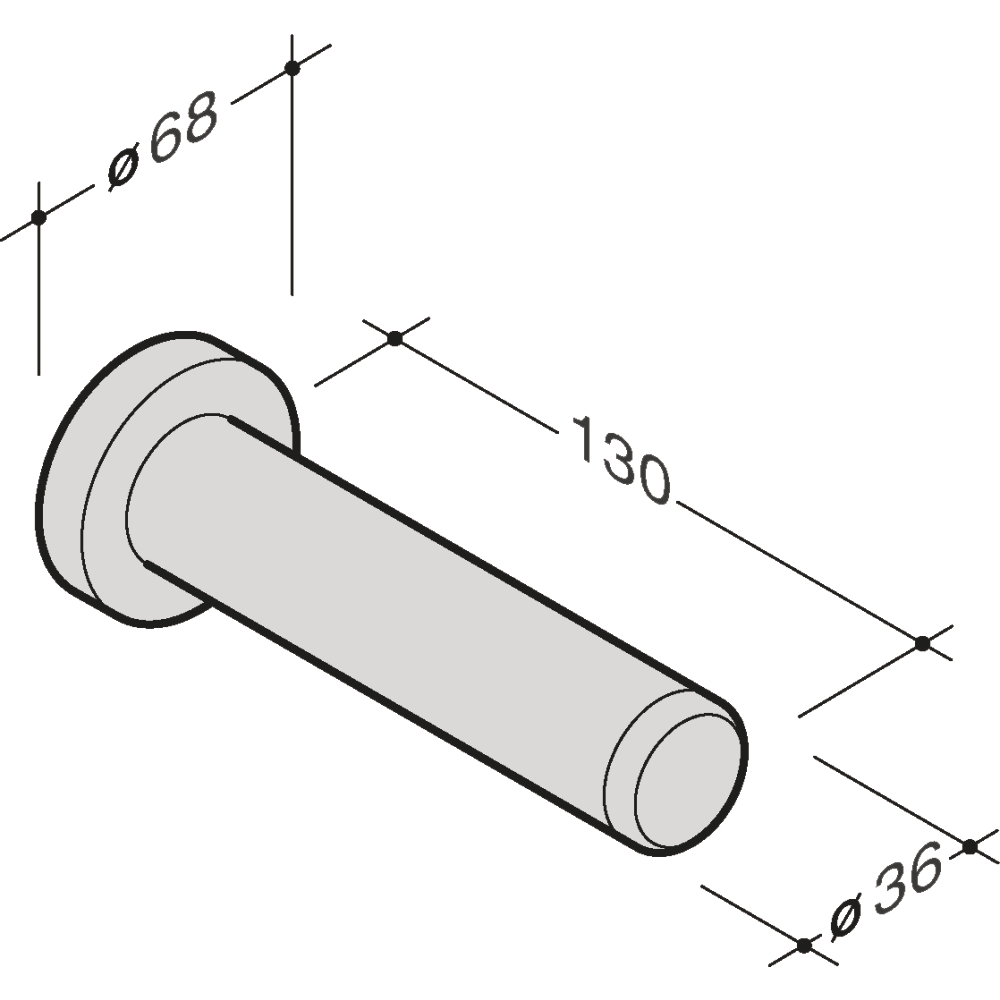 PfT Ersatz-Papierrollenhalter Typ 481/R