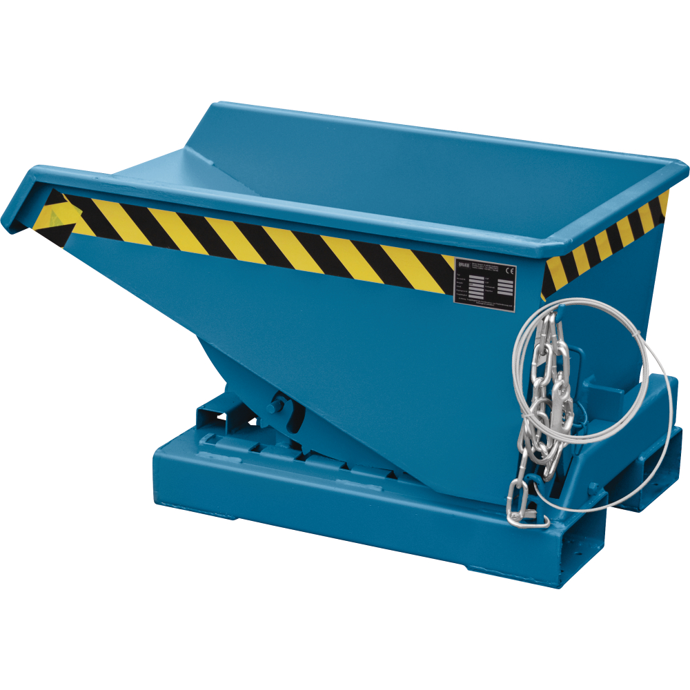 Kippbehälter EXPO 150 lackiert blau RAL 5012