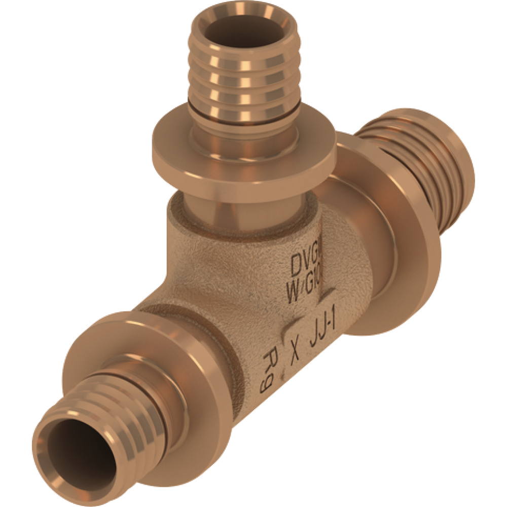 TECE flex T-Stück reduz. 25x16x20mm Rotguss