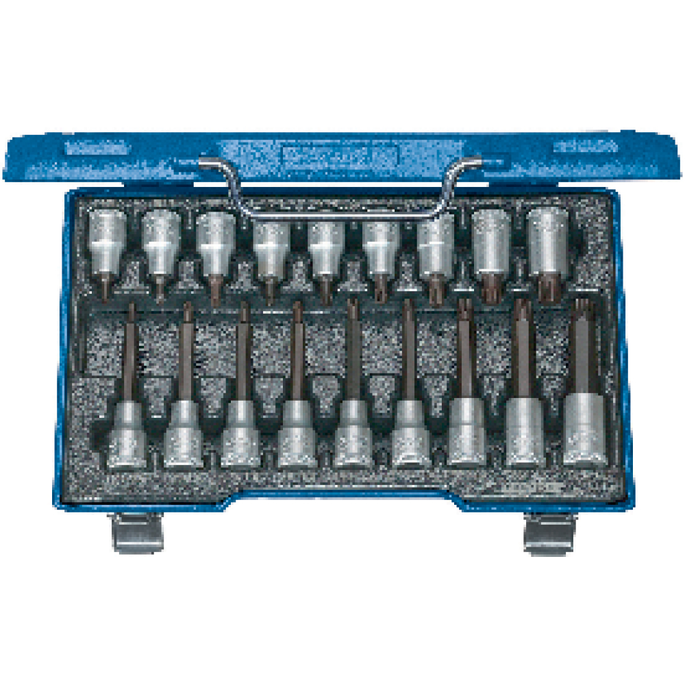 GEDORE Schraubendreher-Einsatz-Garnitur 1/2", Nr. ITX 19 LKP T20 bis T60