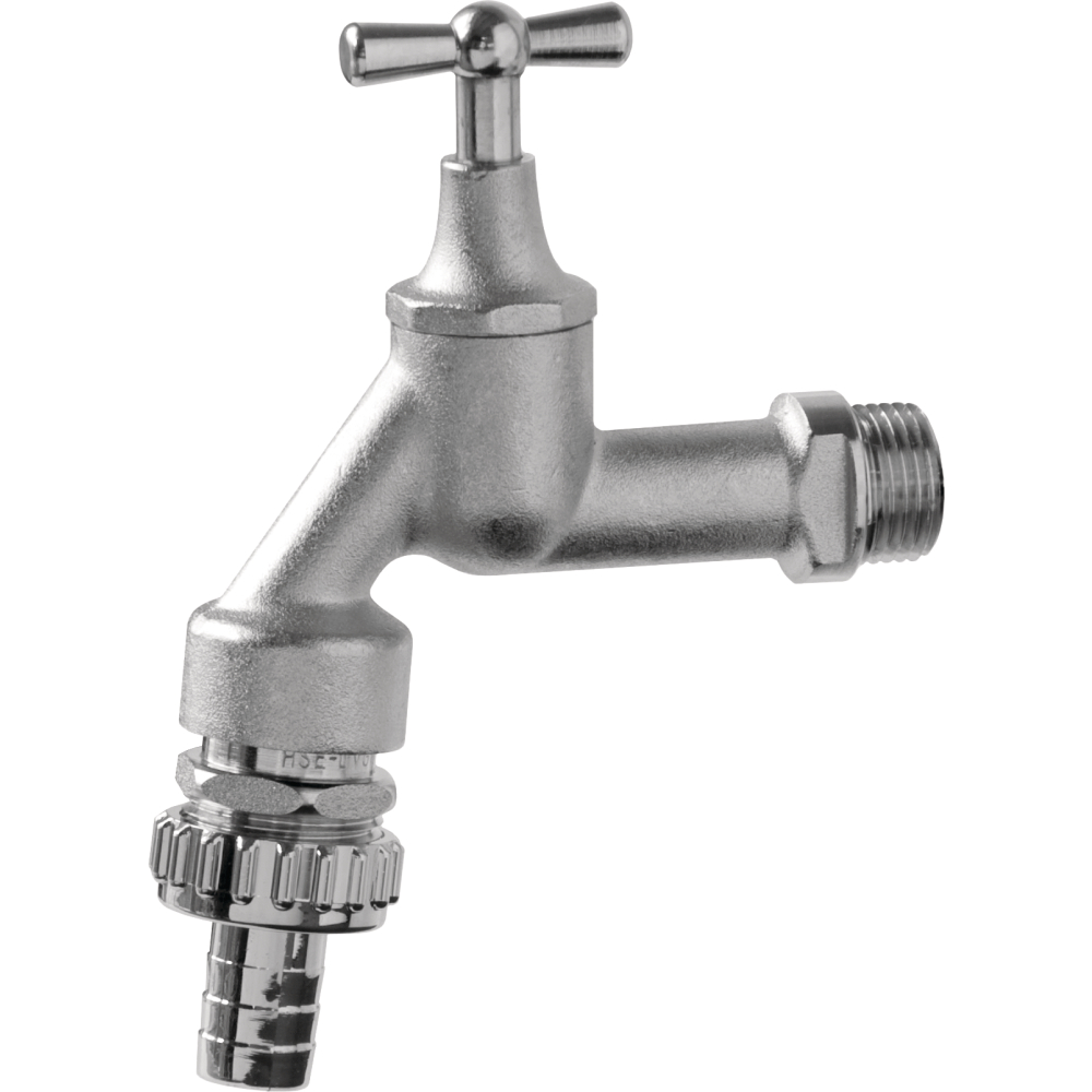 Auslaufventil mit Knebelgriff + Rohrbelüfter matt