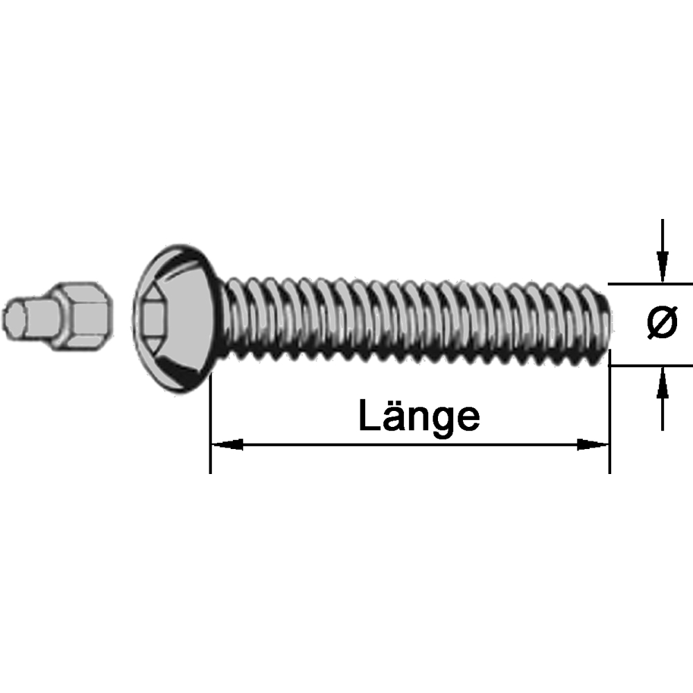 Sicherheitsschrauben DIN-EN-ISO 7380 A2