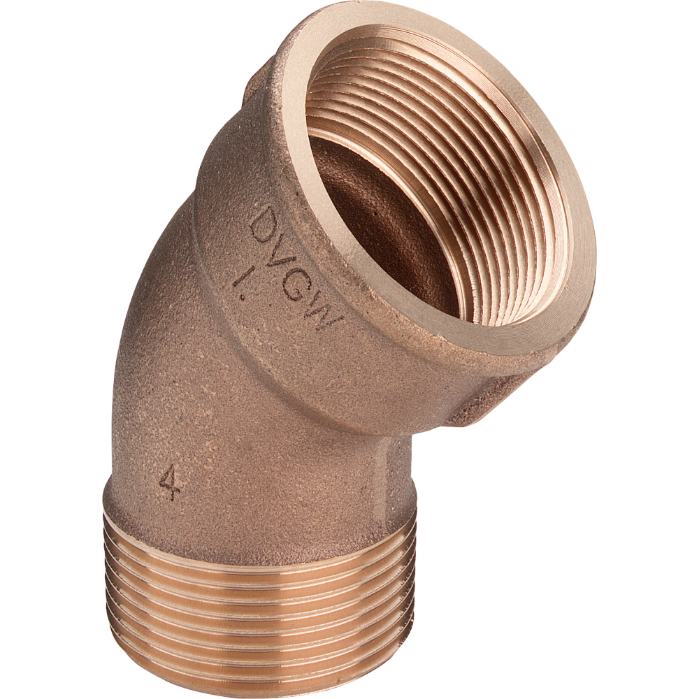 Viega Bogen 45 Grad 3121 in R2 x Rp2 Rotguss