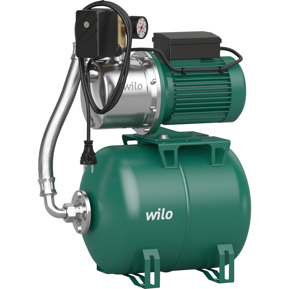 Wilo Hochdruck-Kreiselpumpe Jet HWJ 50L 203 mit 50l Druckkessel