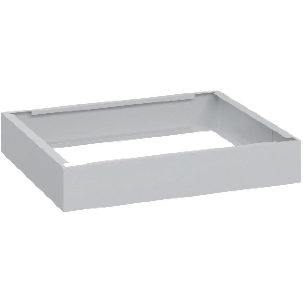 Garderobenschrank FORUM 4 Abteile RAL 7035/5010 Sockel 7035mit Sockel