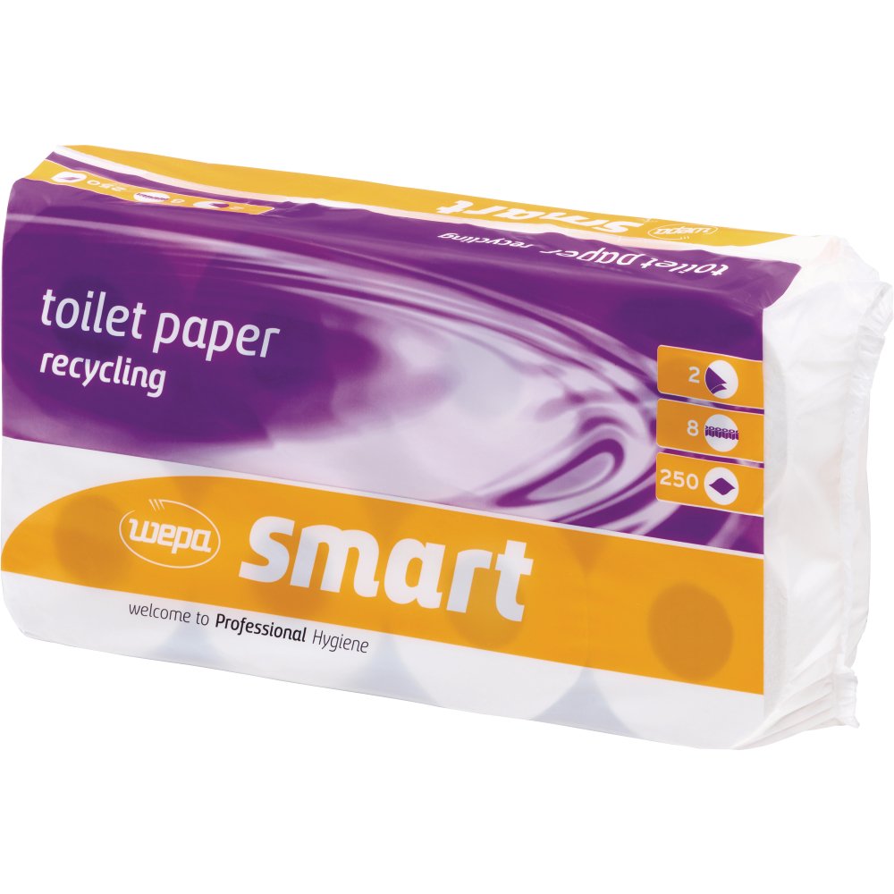 Toilettenpapier WEPA Smart 2-lagig weiß 64 Rollen
