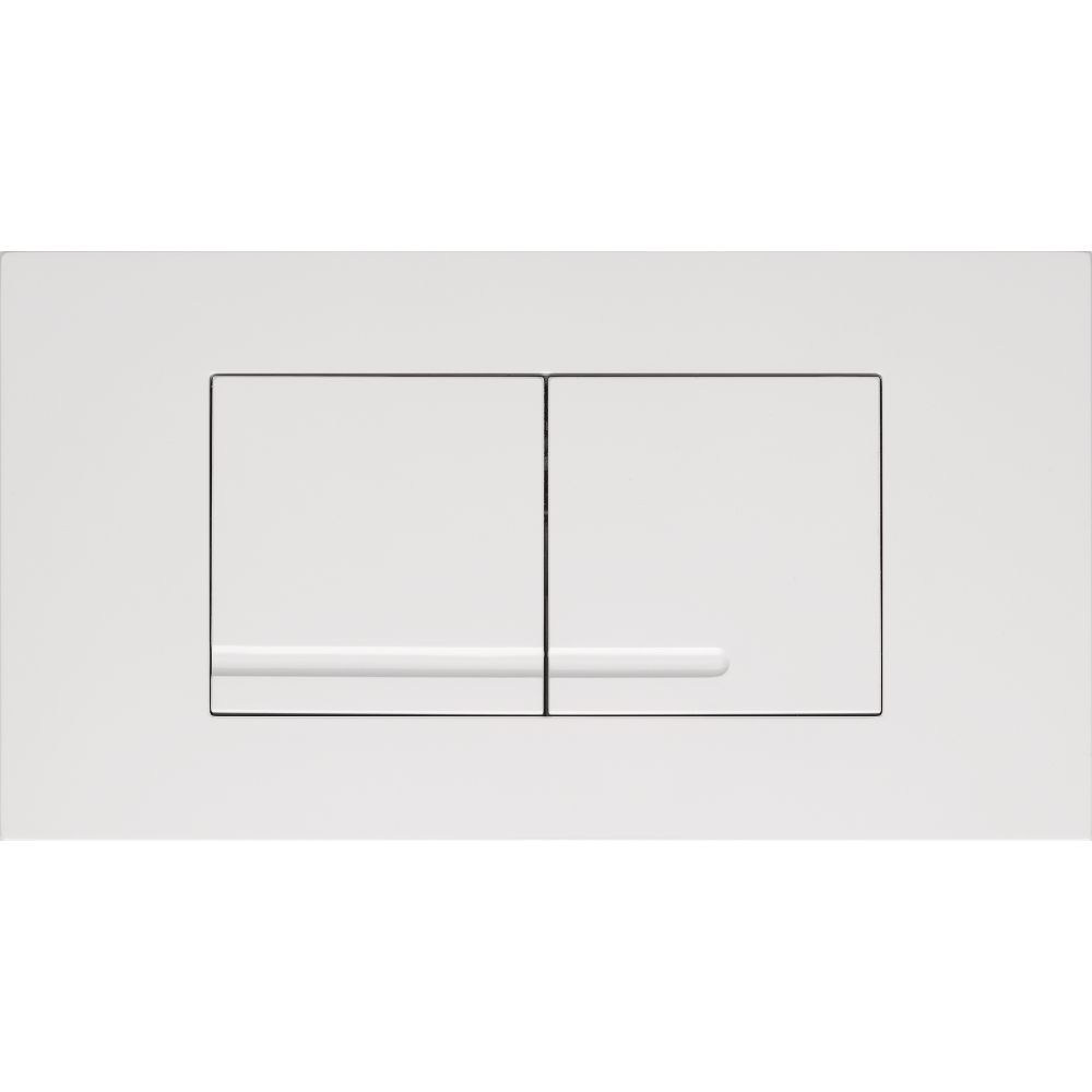FORMAT Tec WC-Abdeckplatte Kantos weiß, Dualflush, Kunststoff