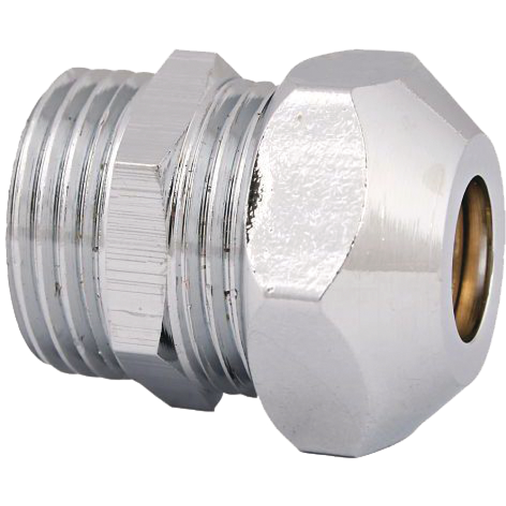 FORMAT Tec Gerade-Verschraubung 15 DN 15, 1/2"x1/2"x10mm, a Ni, m AG, vc