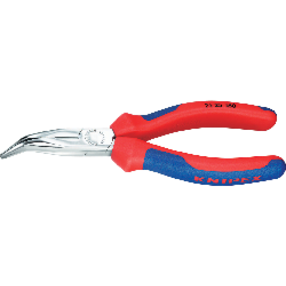 KNIPEX Flachrundzange mit Schneide (Radiozange) 2525 verchromt 160mm