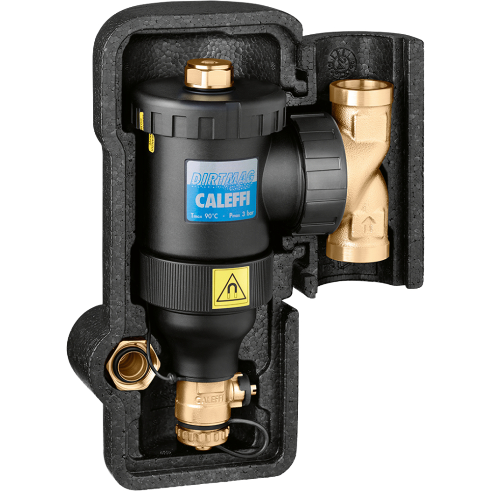 Caleffi Schlammabscheider Dirtmag 1" Kunststoff mit Isolierung