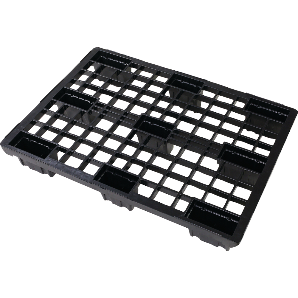 Kst.-Halbpalette,geschl. 800x600x150mm glattes Deck