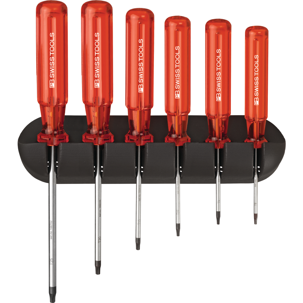 Schraubendreher-Satz 6-teilig Torx im Wandhalter Classic PB Swiss Tools