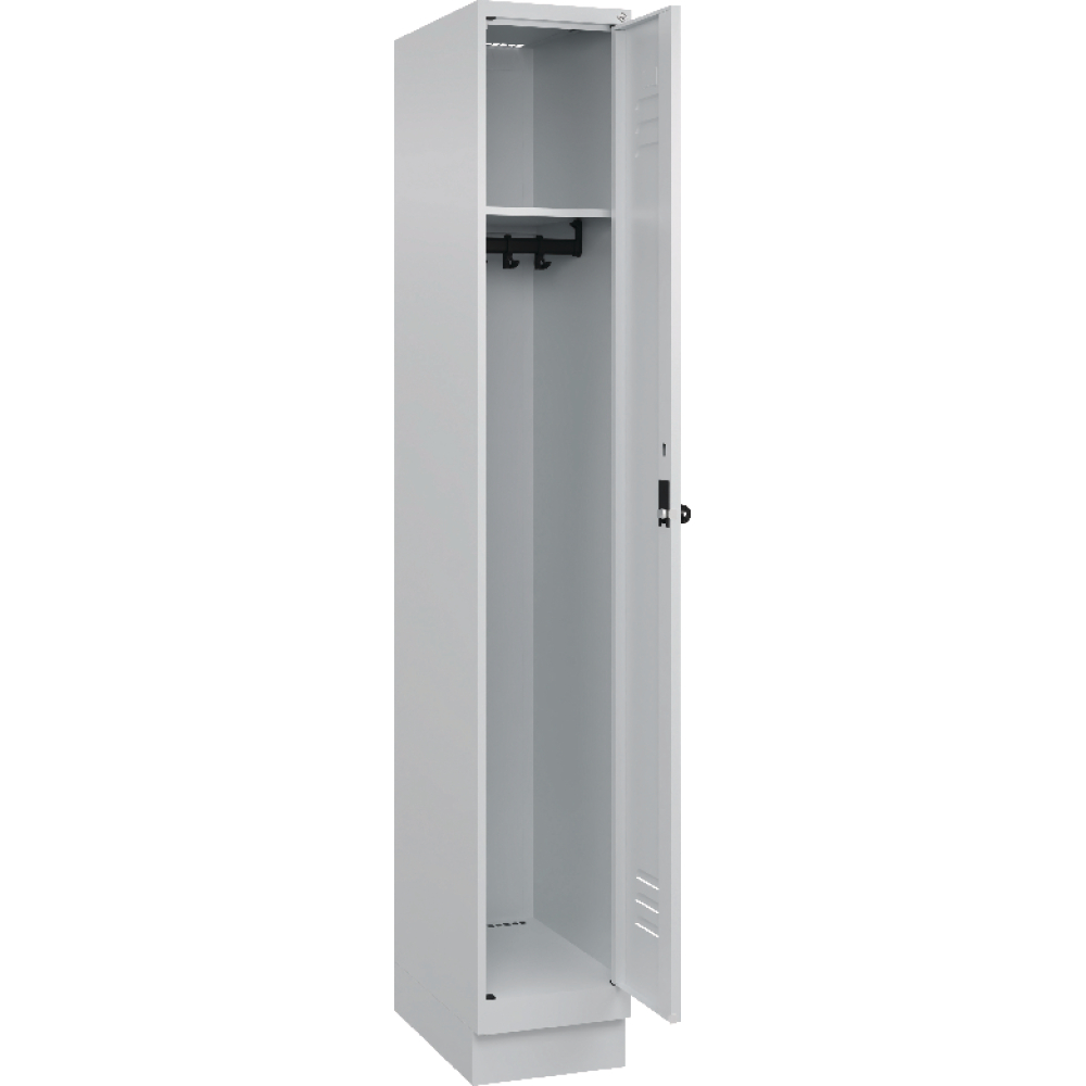 Garderobenschrank CLASSIC B400xT500xH1950 mm RAL 7035/7035, 1