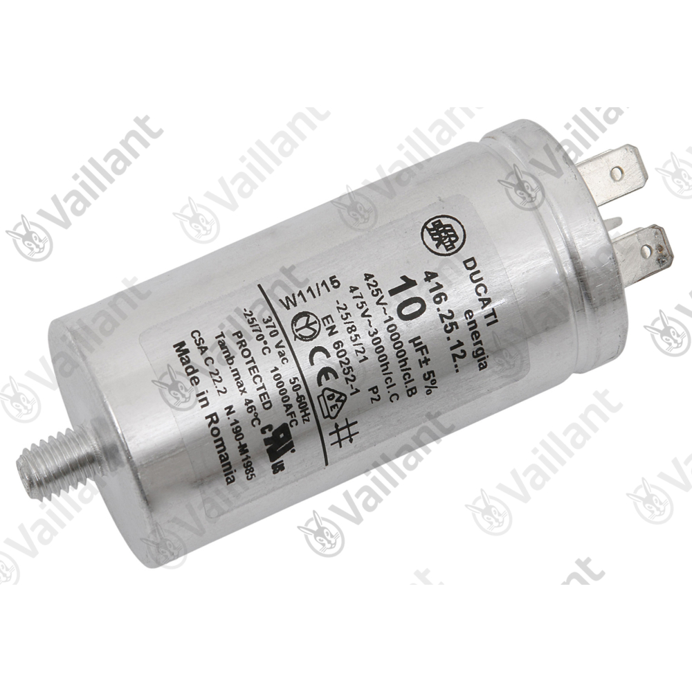 Vaillant Kondensator, 10 uF, Gebläse Vaillant-Nr. 560681
