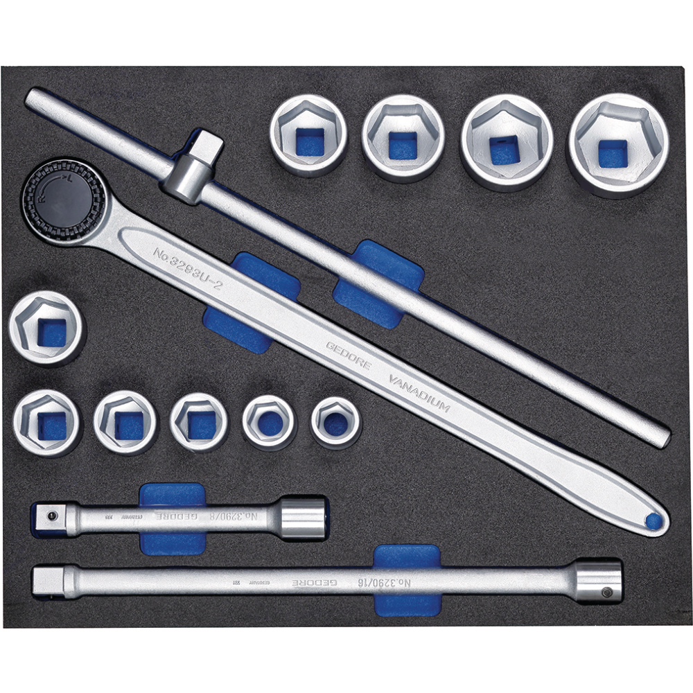 GEDORE Steckschlüssel-Sortiment 3/4" in 3/4 CT-Modul, 14-