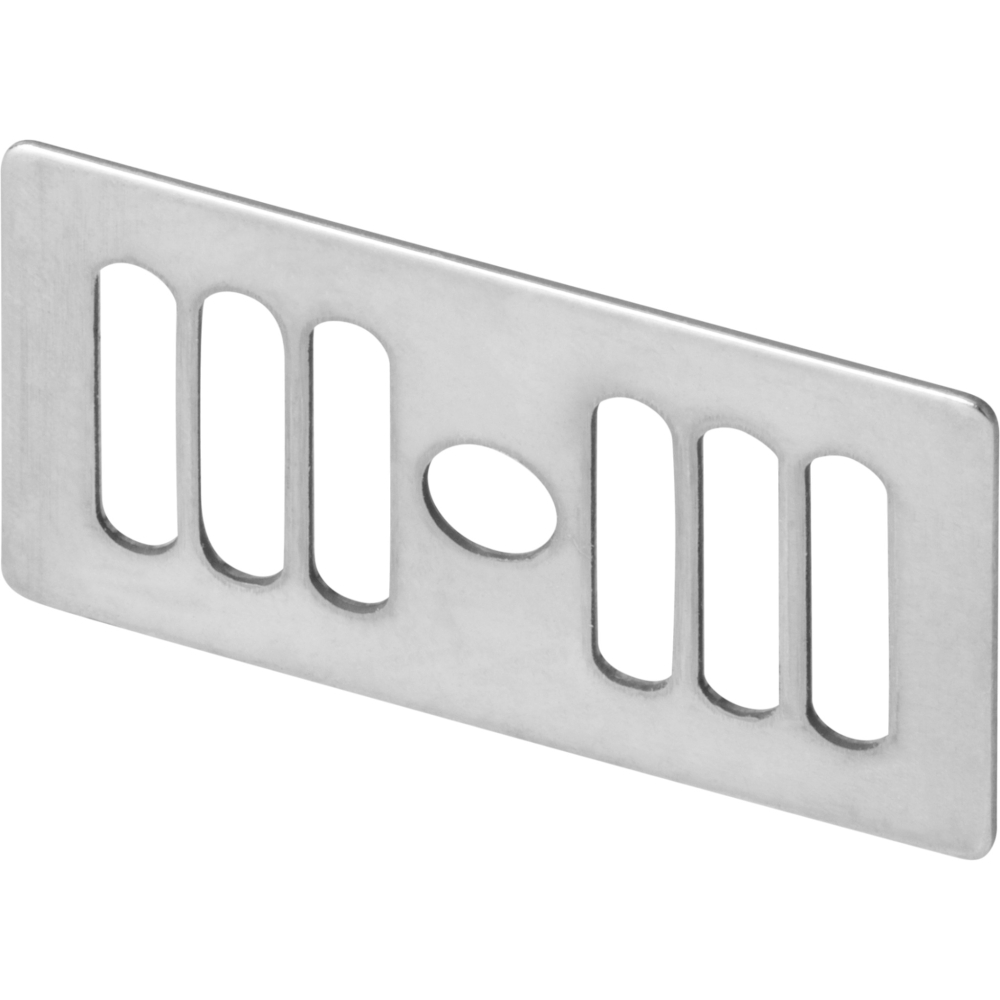 Viega Rosette 7441-545 in 48x27x0,8mm Chromnickelstahl poliert