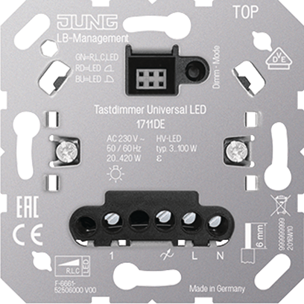 LED-Tastdimmereinsatz Universal 1711 DE Jung