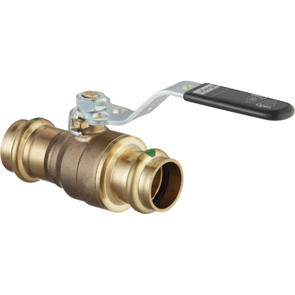 Viega Kugelhahn mit SC Easytop 2275.10 in 54mm Siliziumbronze