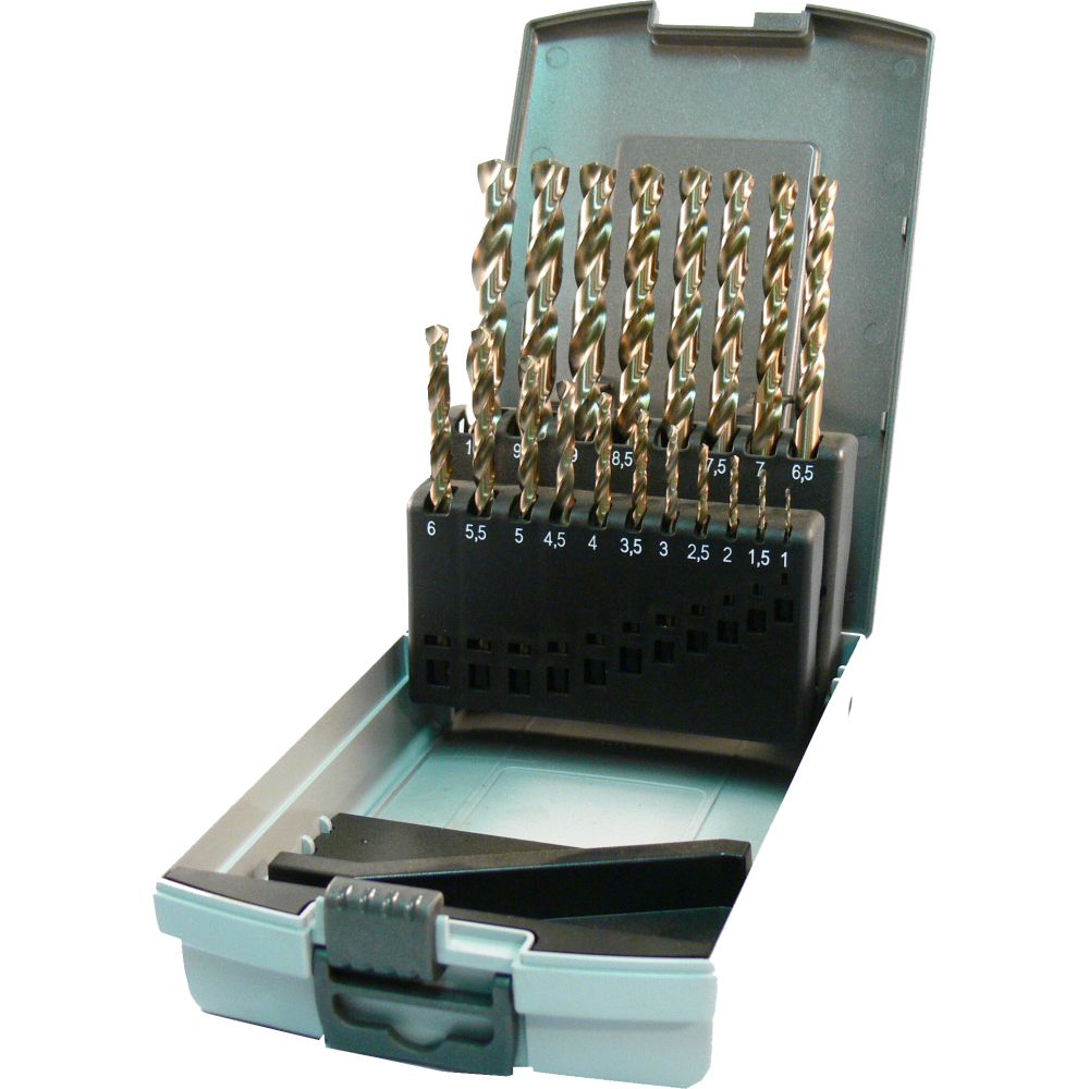 Spiralbohrersatz HSS-E DIN 338 Co-legiert
