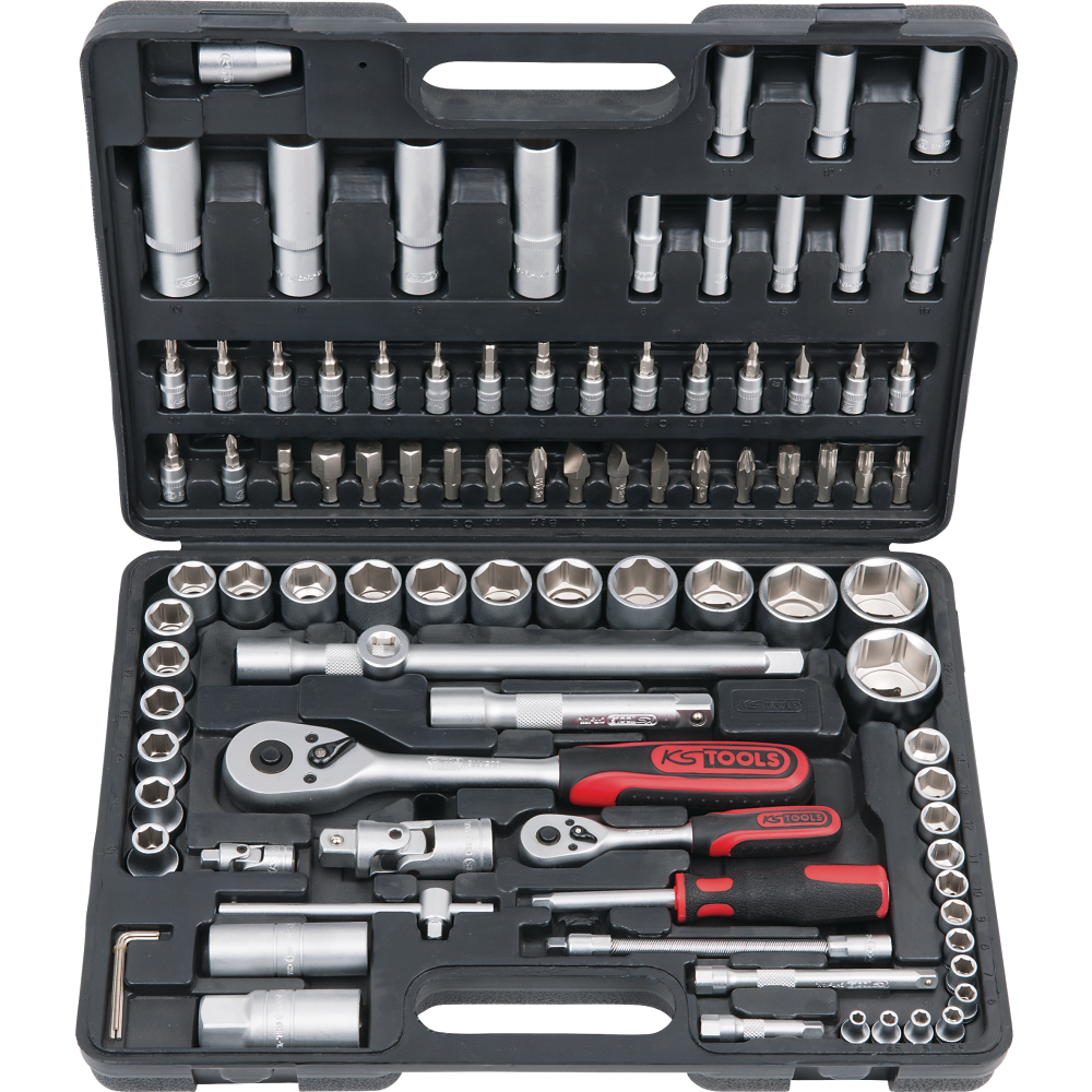 KS Tools Steckschlüssel-Garnitur 1/4" und 1/2", Nr. 911.0694 94-teilig