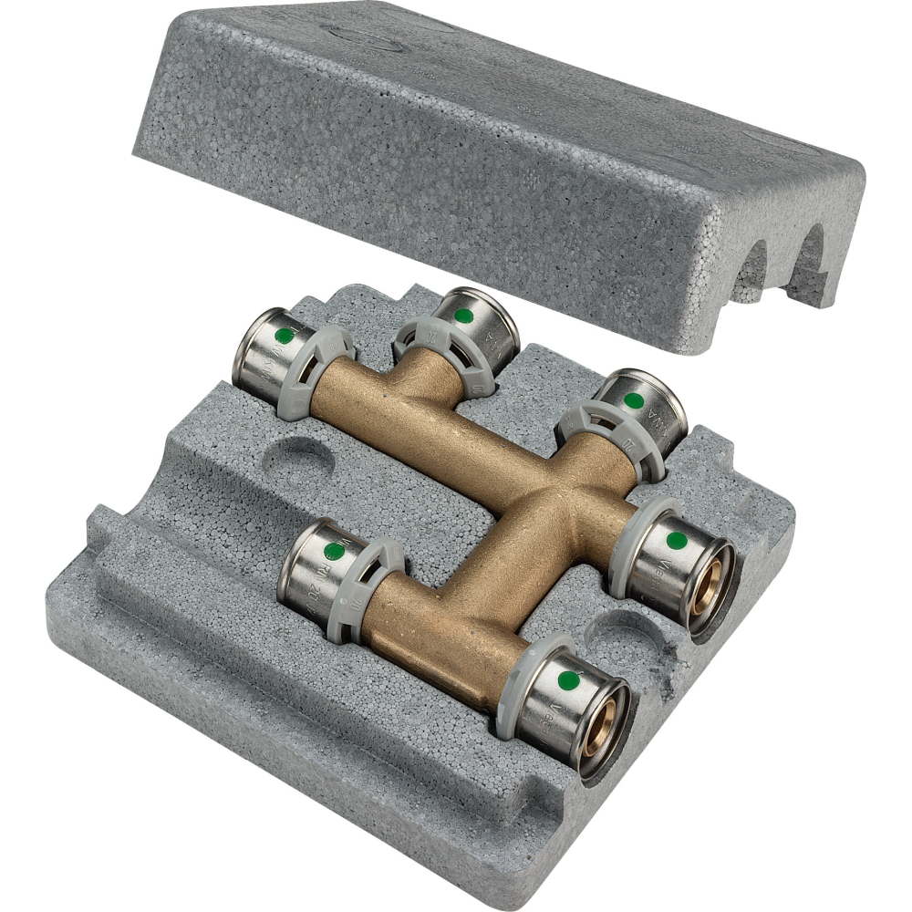 Viega Kreuzungs-T-Stück mit SC Sanfix P 2149 in 20x16x16mm Messing