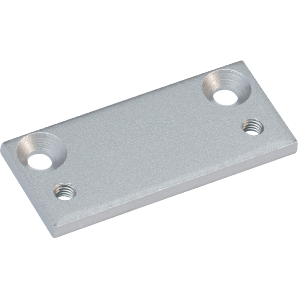 Scharnierplatte silber RAL 9006