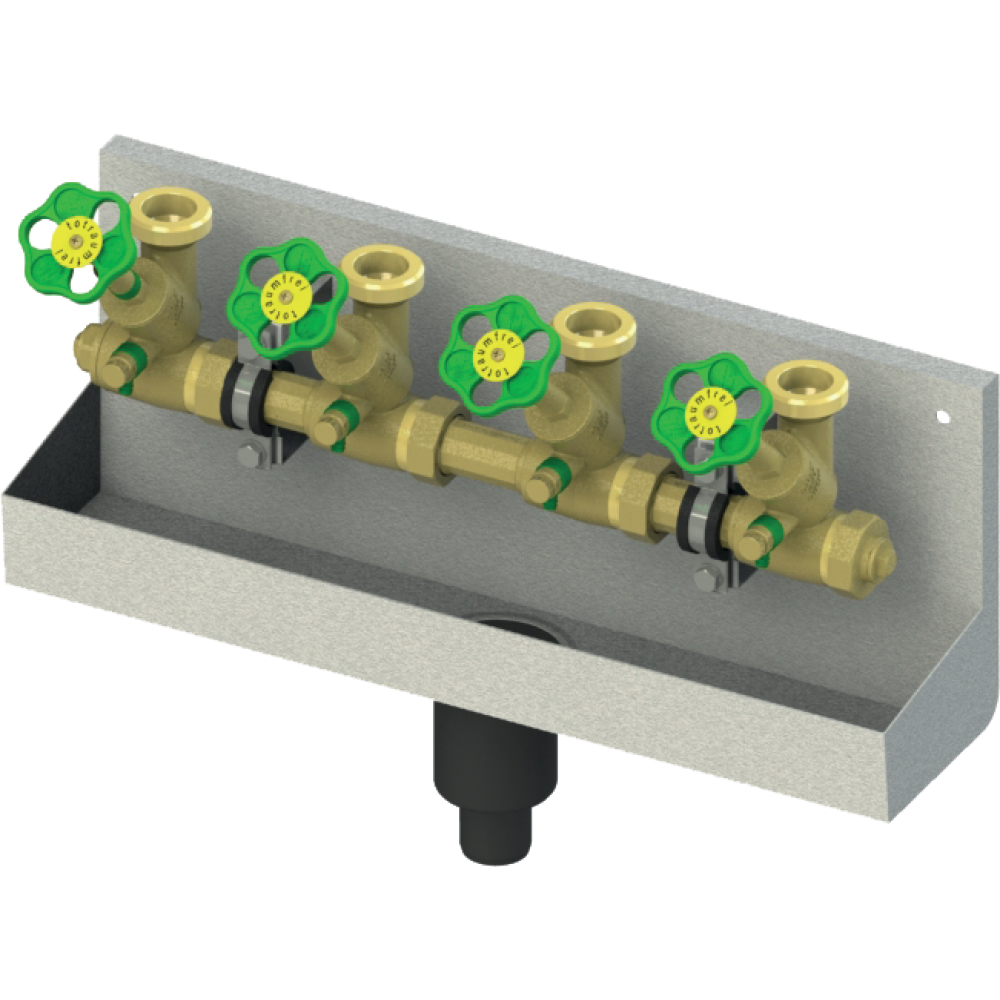 FORMAT Tec ATV-Station 4-fach, oberes Anschlussgewinde 1 1/2"