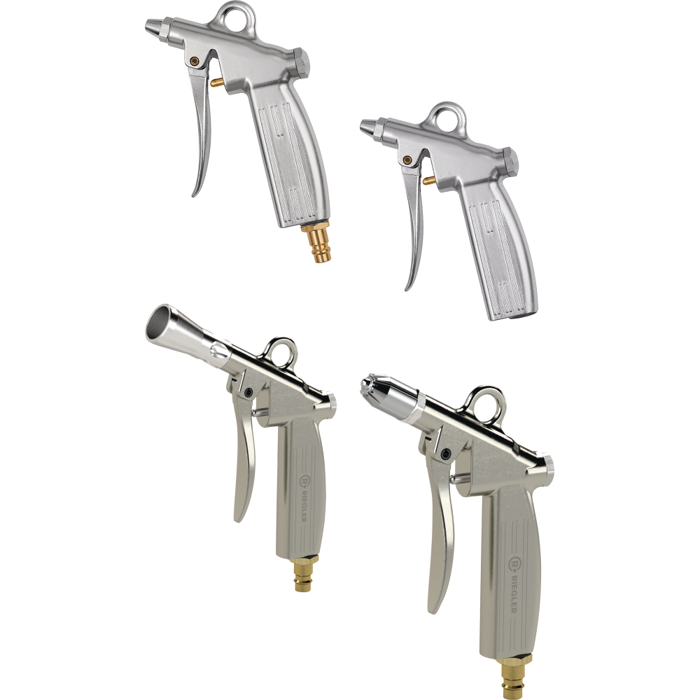 RIEGLER Blaspistole Aluminium, dosierbar Stecker NW7,2, Düse 1,5mm RIEGLER