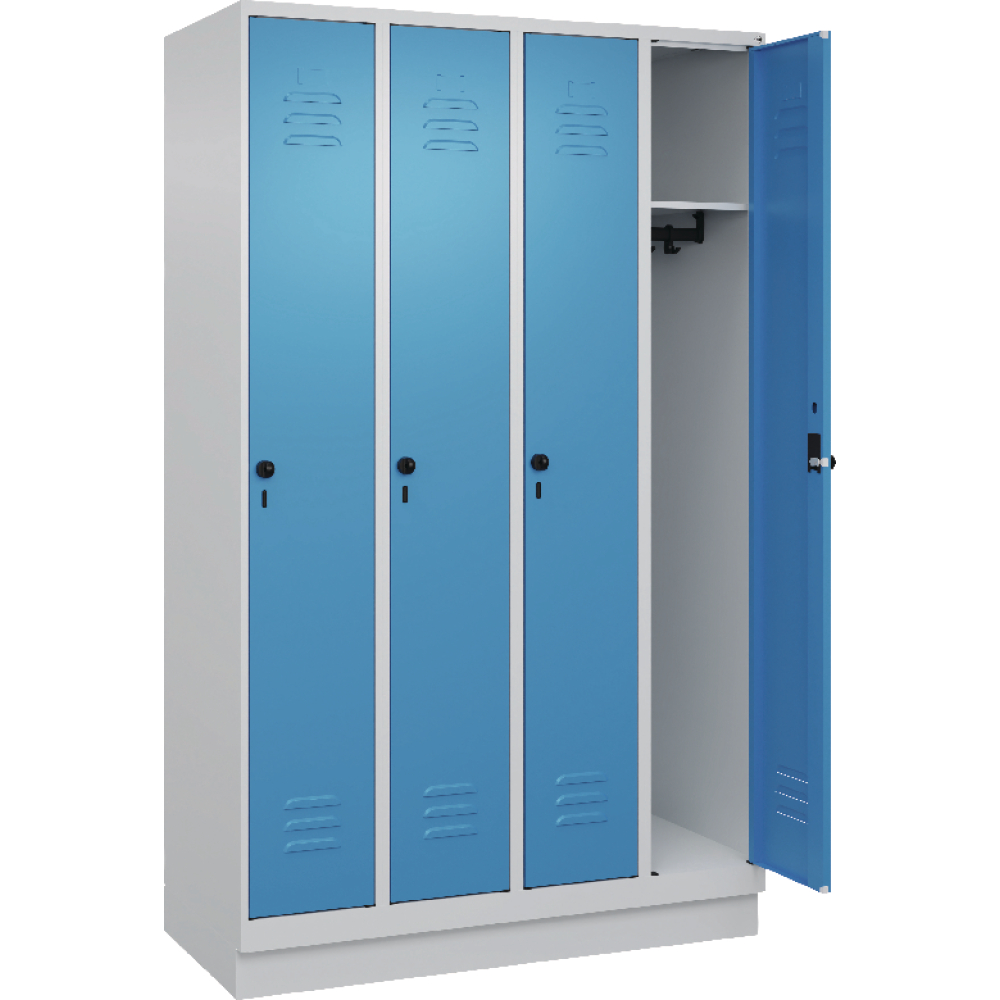 Garderobenschrank CLASSIC B1200xT500xH1950 mm RAL 7035/5012, 4